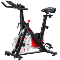 SPORTNOW Heimtrainer mit Bluetooth-App, magnetischer Widerstand, 8 kg Schwungrad, LCD-Display, verstellbarer Sitz und Lenker(m-1)