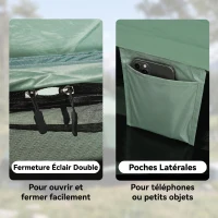 Outsunny Tente de camping 2 personnes camouflage tente dôme légère ventilée facile à monter avec portes zippées(m-6)