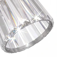 HOMCOM 3-Light Crystal Glass Ceiling Light, 40W, 3 E27 Sockets, Dual Mounting, Bulb Not Included, Silver(m-12)