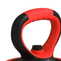 SPORTNOW Kit haltères musculation, haltères réglables 4 en 1, 20 kg, avec disques et barres, équipement de gym à domicile, rouge(m-12)