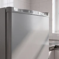 HOMCOM 60L Tabletop Mini Freezer, Countertop Small Freezer with Reversible Door, Removable Wire Shelves, Grey(m-10)