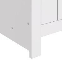 HOMCOM Móvel para TV 175 cm Móvel para Televisor até 55 Polegadas com 2 Portas e 4 Compartimentos Abertos Carvalho e Branco(m-8)