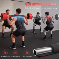 SPORTNOW Set Pesi da Palestra 4 in 1 da 20kg, Convertibile in Kettlebell, 2 Manubri, Bilanciere e Supporto Flessioni, Rosso(m-6)