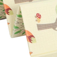 AIYAPLAY Foldable Reversible Baby Play Mat 180 x 150 cm, Waterproof, Non-Slip for Crawling and Learning, Animals & Forest Theme(m-12)