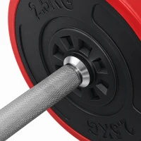 HOMCOM Halterset verstelbaar 20 kg barbell & dumbbell fitness oefening thuis(m-13)