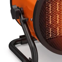 Outsunny Industrial Fan Heater 2800W with Tilting, Electric Ceramic Space Heater with Adjustable Thermostat, Handle(m-12)