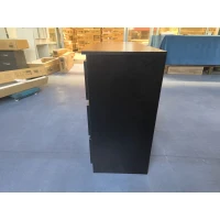 HOMCOM Cómoda Dormitorio Adulto, Cajonera 6 Cajones, Cómoda para Ropa, Mueble de Almacenamiento Contemporáneo para Salón, Negro(m-3)