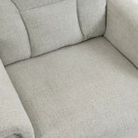 HOMCOM Riser Recliner Chair with Massage and Heat, Chenille Electric Power Lift Recliner Chair, Light Grey(m-11)