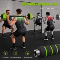 SPORTNOW Juego de Mancuernas Ajustables 25 kg 6 en 1 como Kettlebell Barra Mancuernas Soporte para Flexiones para Gimnasio Casa(m-6)
