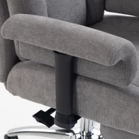 HOMCOM Big and Tall Office Chair, 250 kg Heavy Duty Executive Desk Chair with Adjustable Armrests and High Back, Dark Grey(m-11)