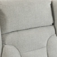 HOMCOM Riser Recliner Chair with Massage and Heat, Chenille Electric Power Lift Recliner Chair, Light Grey(m-12)