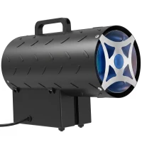 Outsunny 15 kW/51000 BTU Industrial Propane Space Heater, Portable Forced Air Gas Fan Patio Heater w/ Overheat Protection, Black(m-15)