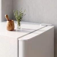 HOMCOM 2-deurs mini-koelkast met vriesvak, instelbare thermostaat, kleine drankkoelkast 90L, wit(m-12)