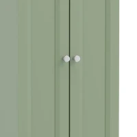 HOMCOM Narrow Bathroom Cabinet, Slim Storage Cabinet with 2 Doors & 4 Tiers, Freestanding Narrow Cupboard(m-10)
