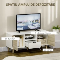 Homcom Comoda TV pana la 50” – Dulapuri & Sertare pentru Depozitare(m-4)