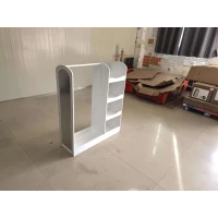 AIYAPLAY Stojak na ubrania dla dzieci z lustrem 5 półek wieszak wolnostojący 90 x 30 x 108 cm Biały(m-6)