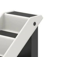 PawHut Hondentrap 3 treden 36,5 cm hoog huisdiertrap voor kleine honden opvouwbaar voor bed, bank, sofa, auto crèmewit(m-11)