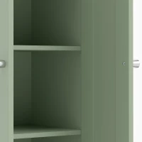 HOMCOM Narrow Bathroom Cabinet, Slim Storage Cabinet with 2 Doors & 4 Tiers, Freestanding Narrow Cupboard(m-13)