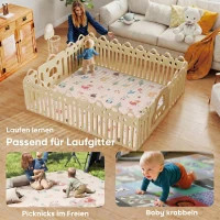 AIYAPLAY Gewatteerde opvouwbare omkeerbare baby-speelmat 176,5x148x1 cm XPE-activiteitsmat voor baby's waterdicht meerkleurig(m-8)