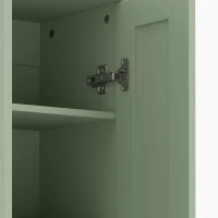 HOMCOM Narrow Bathroom Cabinet, Slim Storage Cabinet with 2 Doors & 4 Tiers, Freestanding Narrow Cupboard(m-12)