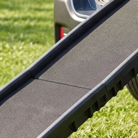 PawHut Rampe pliable pour chiens, escalier pour chien en PP avec pente douce et surface antidérapante, 155x38,5x15,5cm, noir(m-10)