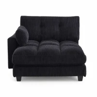 Palm-Sessel mit austauschbaren linken und rechten Armlehnen, drei Becherhaltern und einer Seitentasche, USB-Anschlüssen an den Seitenlehnen, 140L x 112B x 81H,Schwarz(m-1)