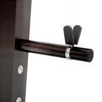 SPORTNOW Banc de musculation complet multifonction avec dossier réglable, repose-jambes et support de poids 147x109x122cm noir(m-12)