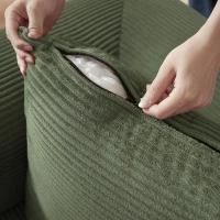 Tatami Style Boneless Sofa Combination Seat, umwandelbar zu einem Bett, geeignet für Wohnzimmer und Schlafzimmer, 195L x 89B x 59H cm, Grün(m-9)