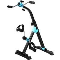 SPORTNOW Pedaleira de Reabilitação Dobrável com Ecrã LCD e Rolos de Massagem(m-1)