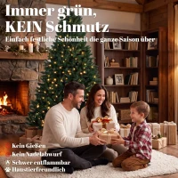 HOMCOM Kerstboom met 550 warmwitte leds, 1494 takpunten, brandvertragend, kunststof/metaal, 180 x 112 cm, groen(m-4)