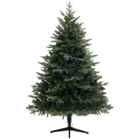 HOMCOM 180 cm sztuczna choinka w stylu świerkowym z 1696 końcówkami gałęzi i składanym stalowym stojakiem, choinka do domu lub biura, zielona(m-9)