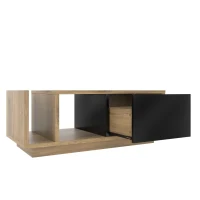Multifunktionales Retro Essensockel mit integrierter LED-Beleuchtung, klassisches Holzmetalldesign, Lagerraum separat dimmbar, 99,5X53X38 cm, Natur(m-7)
