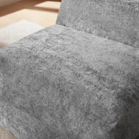 Knochenloser Sofa-Kombinationssitz, umwandelbar von einem einzelnen Sessel in einen Sessel, geeignet für Wohnzimmer und Schlafzimmer, 90L x 118B x 86H cm, Grau(m-9)