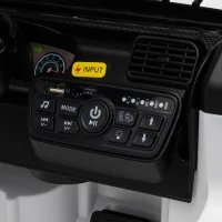 AIYAPLAY Voiture Électrique Enfants 12V, Télécommande, Batterie Lithium, Démarrage Progressif, Suspension 4 Roues, Blanc(m-13)