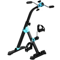 SPORTNOW Pédalier de Rééducation Pliable avec Écran LCD et Rouleaux Massants(m-7)