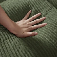 Tatami Style Boneless Sofa Combination Seat, umwandelbar zu einem Bett, geeignet für Wohnzimmer und Schlafzimmer, 195L x 89B x 59H cm, Grün(m-10)