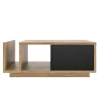 Multifunktionales Retro Essensockel mit integrierter LED-Beleuchtung, klassisches Holzmetalldesign, Lagerraum separat dimmbar, 99,5X53X38 cm, Natur(m-1)