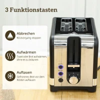 HOMCOM waterkoker- en broodroosterset, 1,7 l 2200 W snelkokende waterkoker met thermostaat, 2-sleufs broodrooster, grijs(m-7)