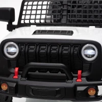 AIYAPLAY Voiture Électrique Enfants 12V, Télécommande, Batterie Lithium, Démarrage Progressif, Suspension 4 Roues, Blanc(m-14)