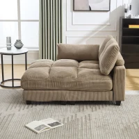 Palm-Sessel mit austauschbaren linken und rechten Armlehnen, drei Becherhaltern und einer Seitentasche, USB-Anschlüssen an den Seitenlehnen, 140L x 112B x 81H, Khaki(m-7)