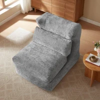 Knochenloser Sofa-Kombinationssitz, umwandelbar von einem einzelnen Sessel in einen Sessel, geeignet für Wohnzimmer und Schlafzimmer, 90L x 118B x 86H cm, Grau(m-5)