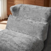 Knochenloser Sofa-Kombinationssitz, umwandelbar von einem einzelnen Sessel in einen Sessel, geeignet für Wohnzimmer und Schlafzimmer, 90L x 118B x 86H cm, Grau(m-8)