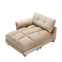 Palm-Sessel mit austauschbaren linken und rechten Armlehnen, drei Becherhaltern und einer Seitentasche, USB-Anschlüssen an den Seitenlehnen, 140L x 112B x 81H, Khaki(m-9)