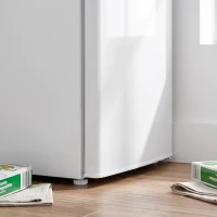 HOMCOM Mini-vriezer 85 liter, compacte vrijstaande vriezer met omkeerbare deur en instelbare temperatuur, wit(m-13)