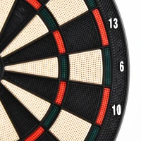HOMCOM Elektronische dartschijf dartbord dartset met 6 darts 8 spelers(m-13)