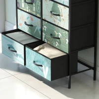 HOMCOM 8-Drawer Chest of Drawers - Blue(m-9)