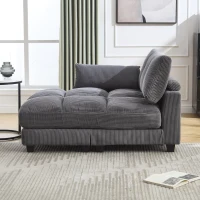 Palm-Sessel mit austauschbaren linken und rechten Armlehnen, drei Becherhaltern und einer Seitentasche, USB-Anschlüssen an den Seitenlehnen, 140L x 112B x 81H, Grau(m-7)
