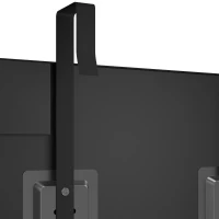 HOMCOM Espejo Mural Rectangular en Puerta Espejo Decorativo Grande para Dormitorio en Vidrio Templado 110 x 40 cm Negro(m-8)