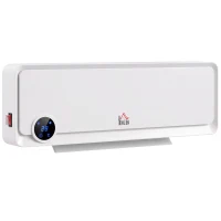 HOMCOM Nagrzewnica ścienna 2000W z pilotem, 3 tryby pracy, wyświetlacz LED, timer 12h(m-1)