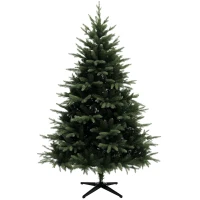 HOMCOM Kunstkerstboom 180 cm in sparrenlook met 1696 takpunten en inklapbare stalen voet, groen(m-11)